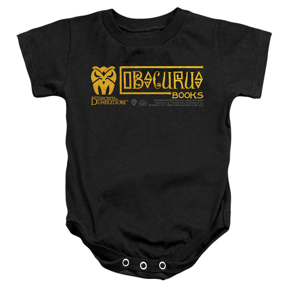 Fantastic Beasts The Secrets Of Dumbledore - Obscurus Books Logo Infant Snapsuit