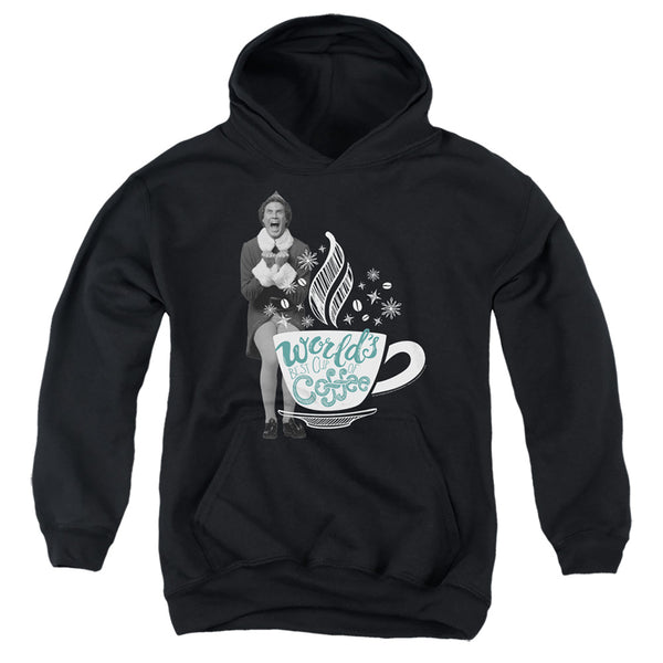 Elf - World'S Best Cup Of Coffee Youth Hooded Sweatshirt