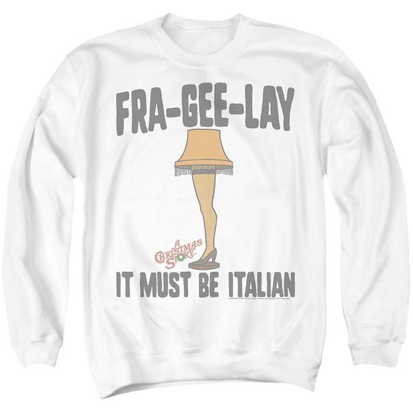 A Christmas Story - Fra Gee Lay' Fragile Leg Lamp Adult Crewneck Sweatshirt