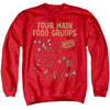 Elf - Buddy The Elf Four Food Groups Adult Crewneck Sweatshirt