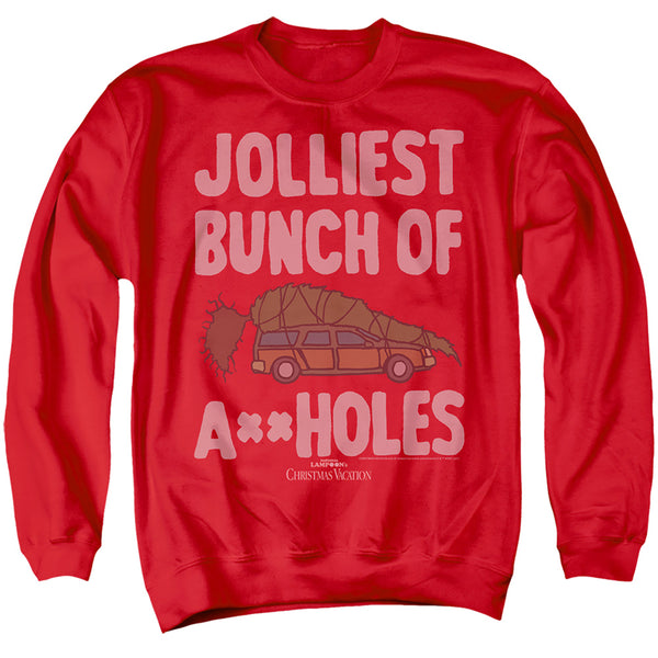 Christmas Vacation - Griswold Jolliest Bunch Of A Holes Adult Crewneck Sweatshirt