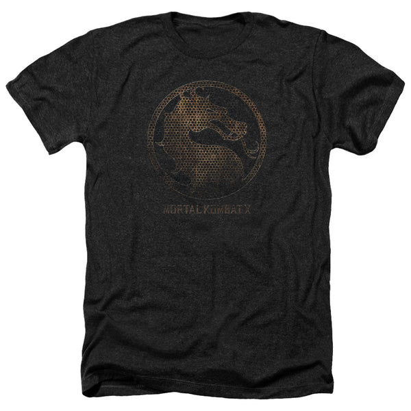 Mortal Kombat X - Metal Seal Adult Regular Fit Heather Short Sleeve