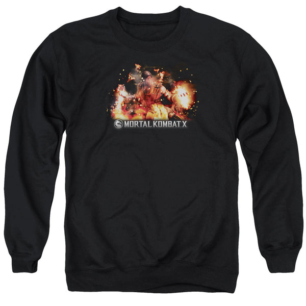 Mortal Kombat X - Scorpio Flames Adult Crewneck Sweatshirt