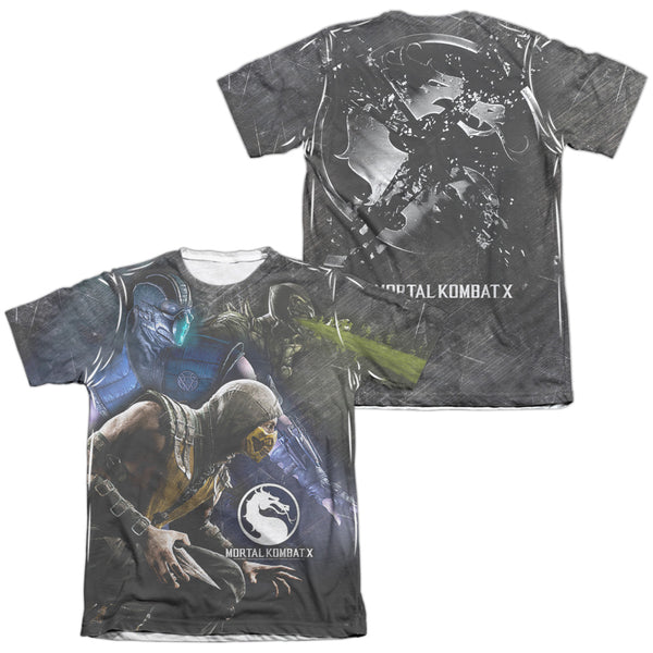Mortal Kombat X - Three Of A Kind (Front - Back Print) Adult Regular Fit Short Sleeve 65 - 35 Poly - Cotton