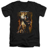 Mortal Kombat - Scorpion Adult Slim Fit V Neck Cotton