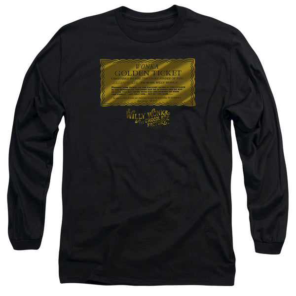 Willy Wonka And The Chocolate Factory - Golden Ticket Adult Long Sleeve