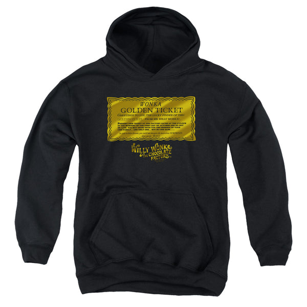 Willy Wonka And The Chocolate Factory - Golden Ticket Youth Hooded Sweatshirt