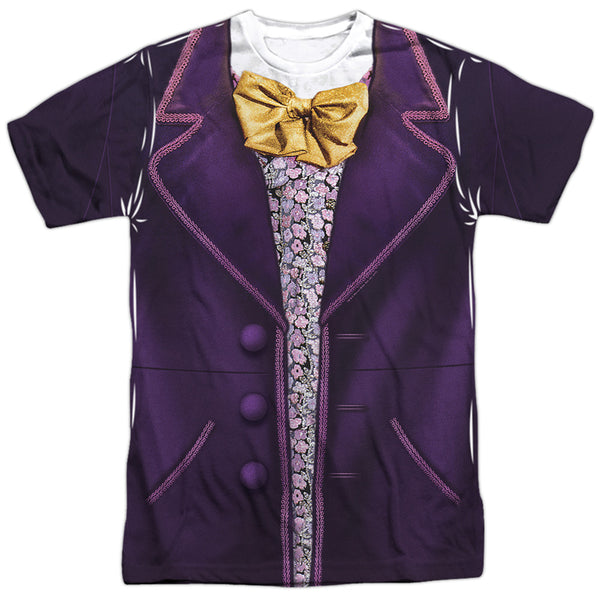 Willy Wonka And The Chocolate Factory - Wonka Costume Adult Regular Fit Short Sleeve 100% Poly