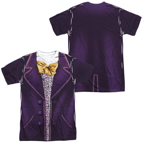 Willy Wonka And The Chocolate Factory - Wonka Costume (Front - Back Print) Adult Regular Fit Short Sleeve 100% Poly