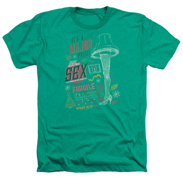 A Christmas Story - Its A Major Prize Adult Regular Fit Heather Short Sleeve