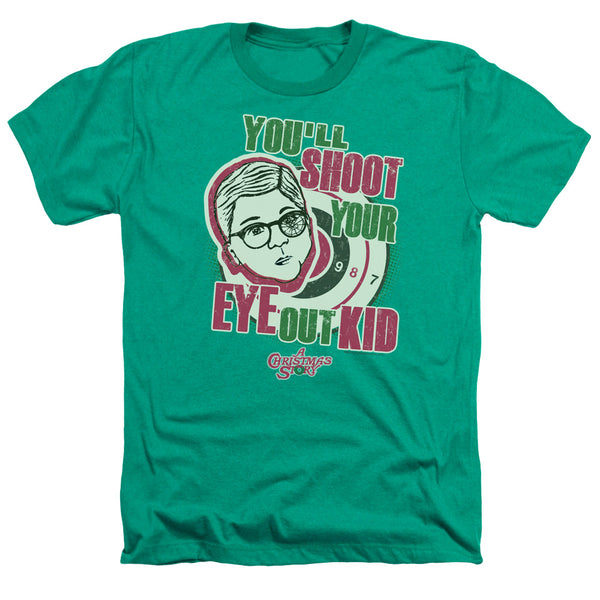 A Christmas Story - Youll Shoot Your Eye Out Adult Regular Fit Heather Short Sleeve