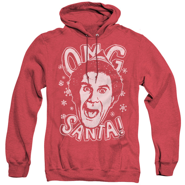 Elf - Omg Santa Adult Heather Hoodie