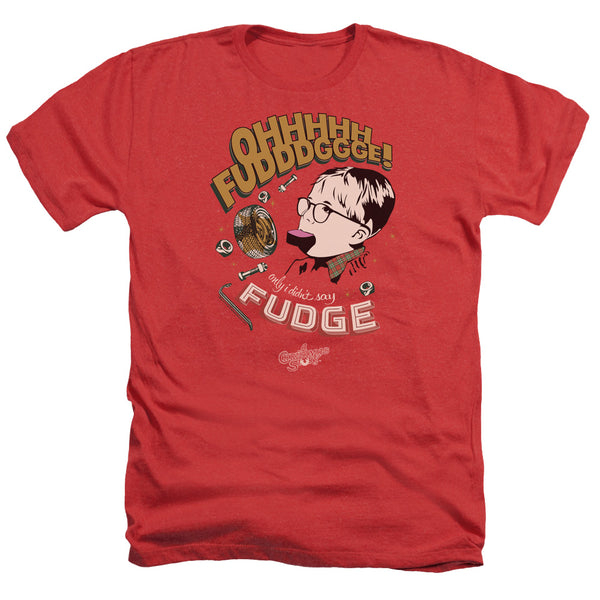 A Christmas Story - Fudge Adult Regular Fit Heather Short Sleeve