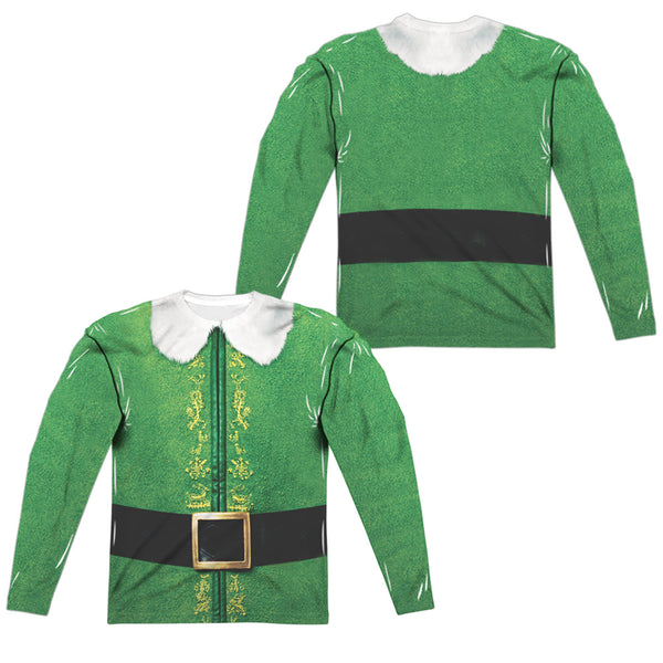 Elf - Buddy Costume (Front - Back Print) L - S Adult Poly Crew