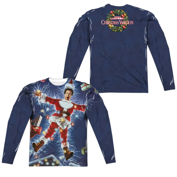 Christmas Vacation - Electrified (Front - Back Print) L - S Adult Poly Crew