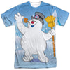 Frosty The Snowman - Frosty Wave Adult Regular Fit Short Sleeve 100% Poly