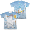 Frosty The Snowman - Frosty Wave (Front - Back Print) Adult Regular Fit Short Sleeve 65 - 35 Poly - Cotton