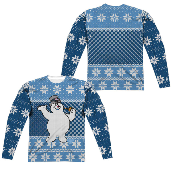 Frosty The Snowman - Frosty Sweater (Front - Back Print) L - S Adult Poly Crew
