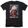 Christmas Vacation - Merry Kiss Adult Regular Fit Heather Short Sleeve