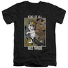 Where The Wild Things Are - King Of All Wild Things Adult Slim Fit V Neck Cotton