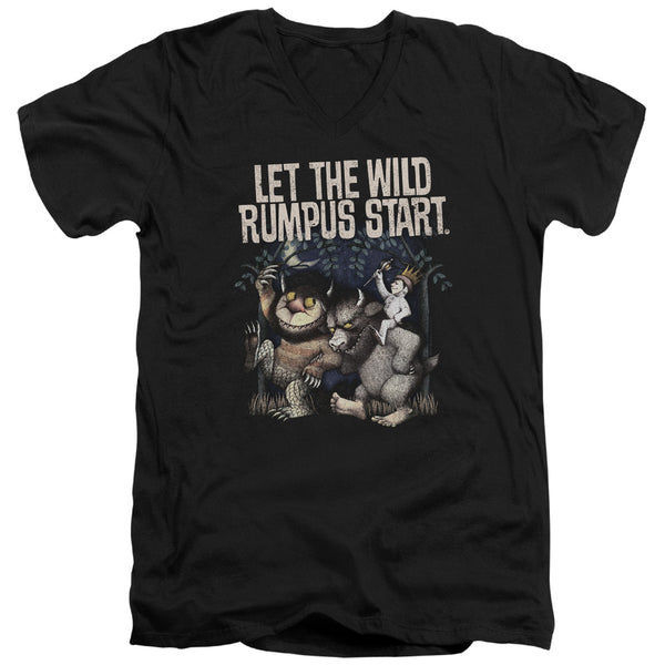 Where The Wild Things Are - Wild Rumpus Adult Slim Fit V Neck Cotton