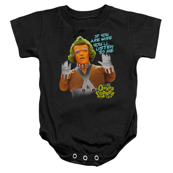 Willy Wonka And The Chocolate Factory - Oompa Loompa Listen Infant Snapsuit