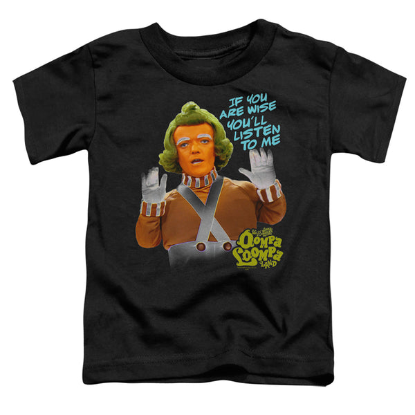 Willy Wonka And The Chocolate Factory - Oompa Loompa Listen Toddler Short Sleeve