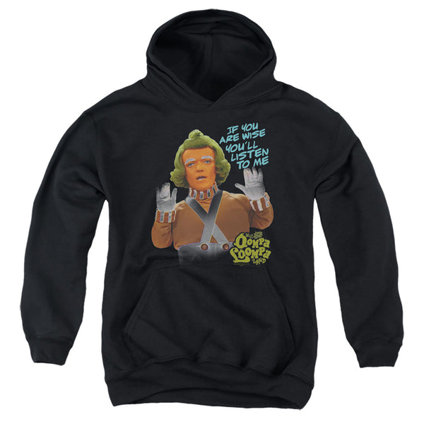 Willy Wonka And The Chocolate Factory - Oompa Loompa Listen Youth Hooded Sweatshirt