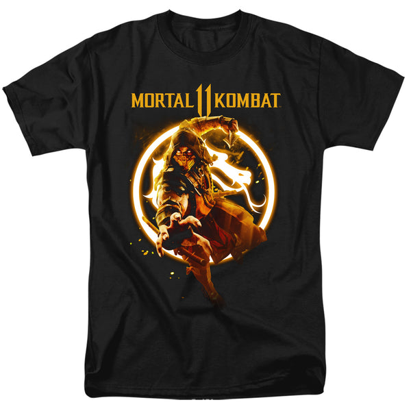 Mortal Kombat 11 - Scorpion Flames Adult Regular Fit Short Sleeve