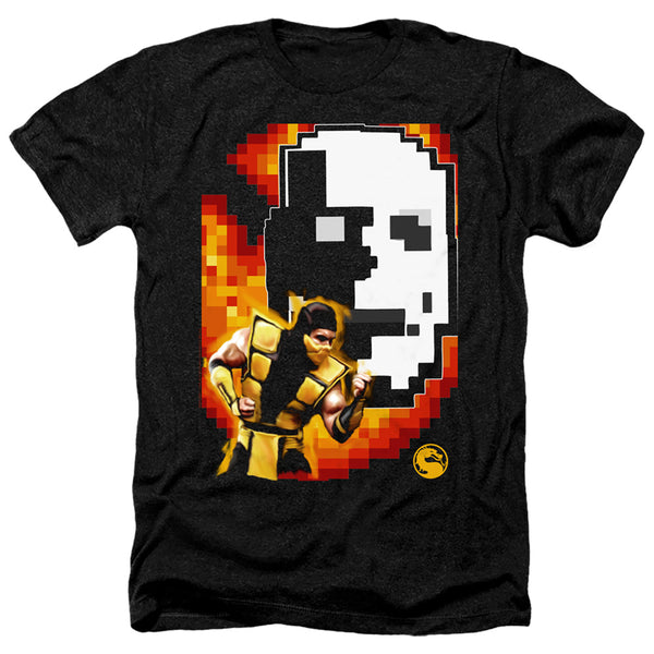 Mortal Kombat Klassic - Scorpion Adult Regular Fit Heather Short Sleeve