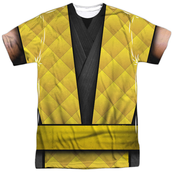 Mortal Kombat Klassic - Scorpion Outfit Adult Regular Fit Short Sleeve 100% Poly