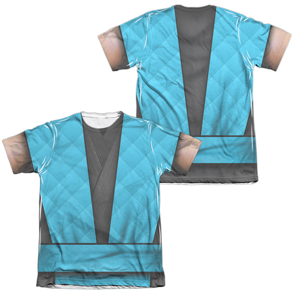 Mortal Kombat Klassic - Sub Zero Outfit Adult Regular Fit Short Sleeve 65 - 35 Poly - Cotton