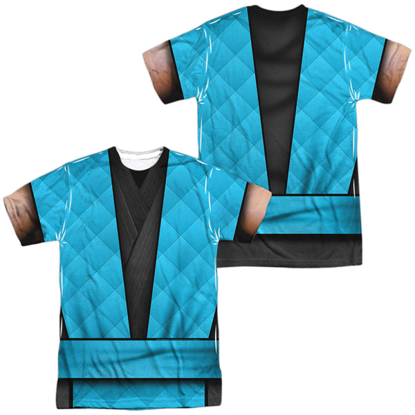Mortal Kombat Klassic - Sub Zero Outfit Adult Regular Fit Short Sleeve 100% Poly