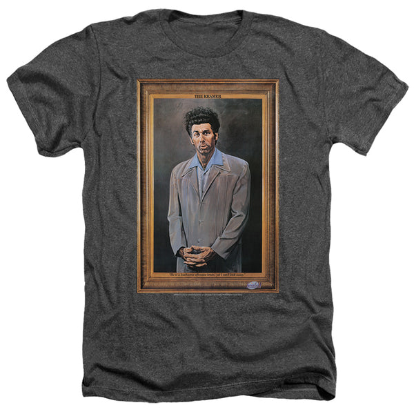 Seinfeld - Kramer Portrait Adult Regular Fit Heather Short Sleeve