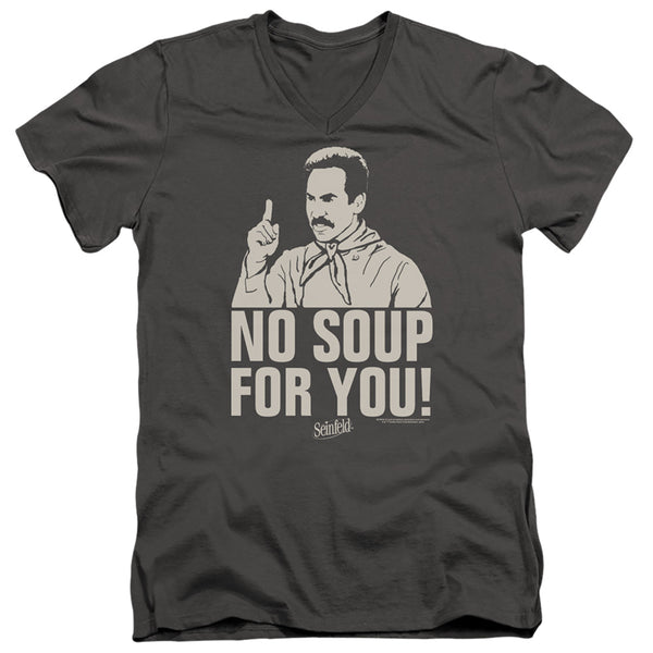 Seinfeld - No Soup Adult Slim Fit V Neck Cotton