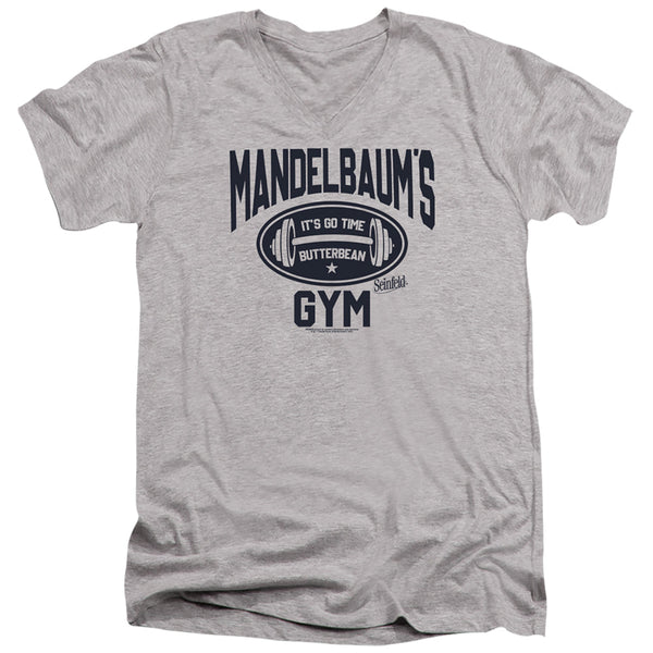 Seinfeld - Madelbaum's Gym Adult Slim Fit V Neck Cotton