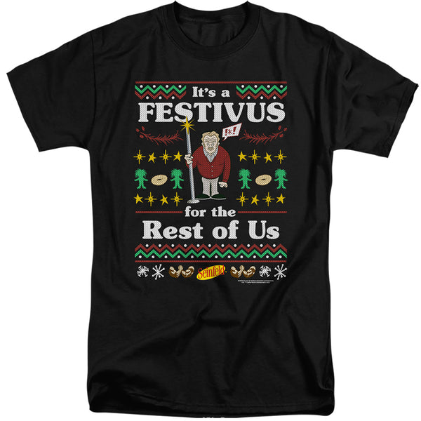 Seinfeld - Festive Festivus Adult Tall Fit Short Sleeve