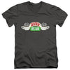 Friends - Central Perk Logo Adult Slim Fit V Neck Cotton