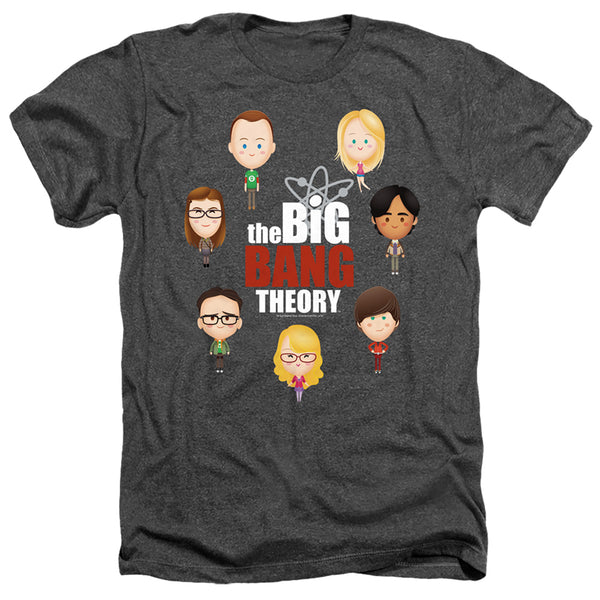 Big Bang Theory - Emojis Adult Regular Fit Heather Short Sleeve