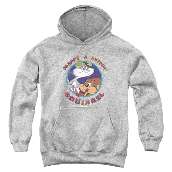 Animaniacs - Slappy And Skippy Squirrel Youth Hooded Sweatshirt