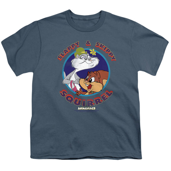 Animaniacs - Slappy And Skippy Squirrel Youth Short Sleeve
