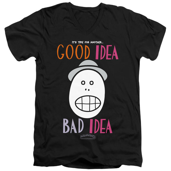 Animaniacs - Good Idea Bad Idea Adult Slim Fit V Neck Cotton