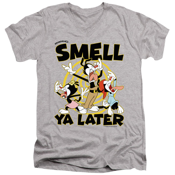 Animaniacs - Smell Ya Later Adult Slim Fit V Neck Cotton