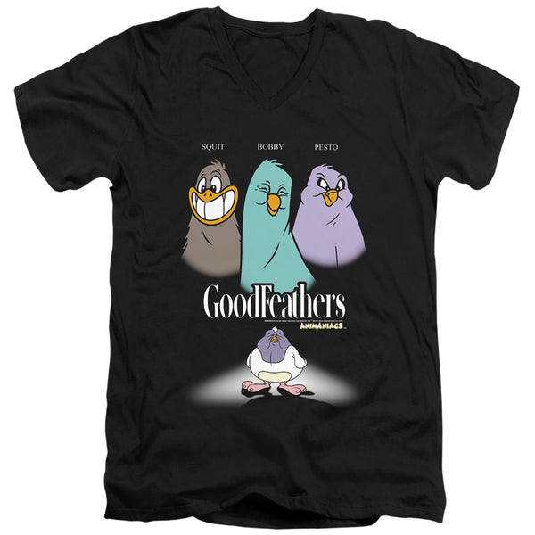 Animaniacs - Goodfeathers Adult Slim Fit V Neck Cotton