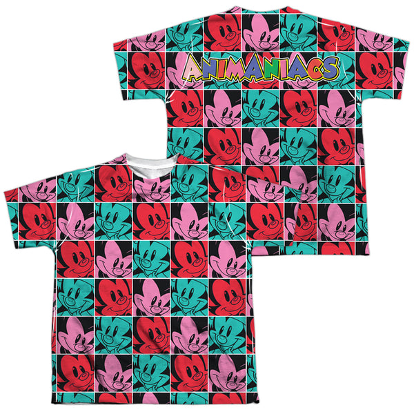Animaniacs - Squares (Front - Back Print) Youth Short Sleeve 100% Poly