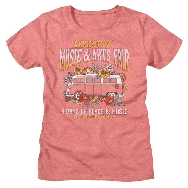 Woodstock Floral Van-Ladies S/S Tshirt