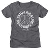 Woodstock Love Revolution Peace Sign-Ladies S/S Tshirt