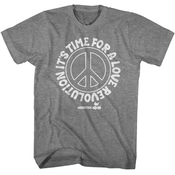 Woodstock Love Revolution Peace Sign- S/S Tshirt