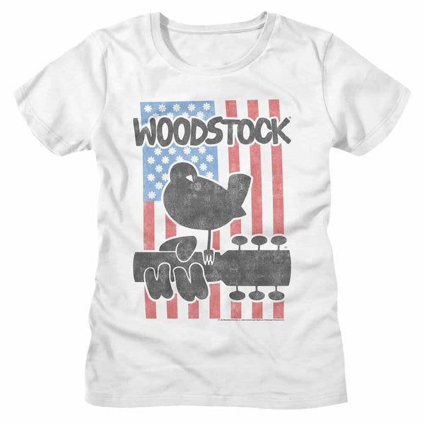 Woodstock Flower Flag-Ladies S/S Tshirt