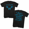 Weezer-Blu Logo And Lyrics- S/S Tshirt 2-Sided